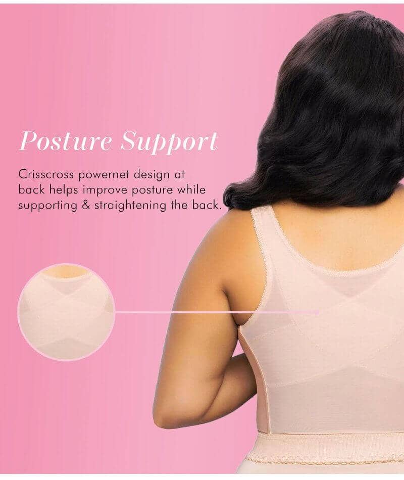 Exquisite Form Fully Back Close Longline Wire-Free Bra - Beige – Big Girls  Don't Cry (Anymore)