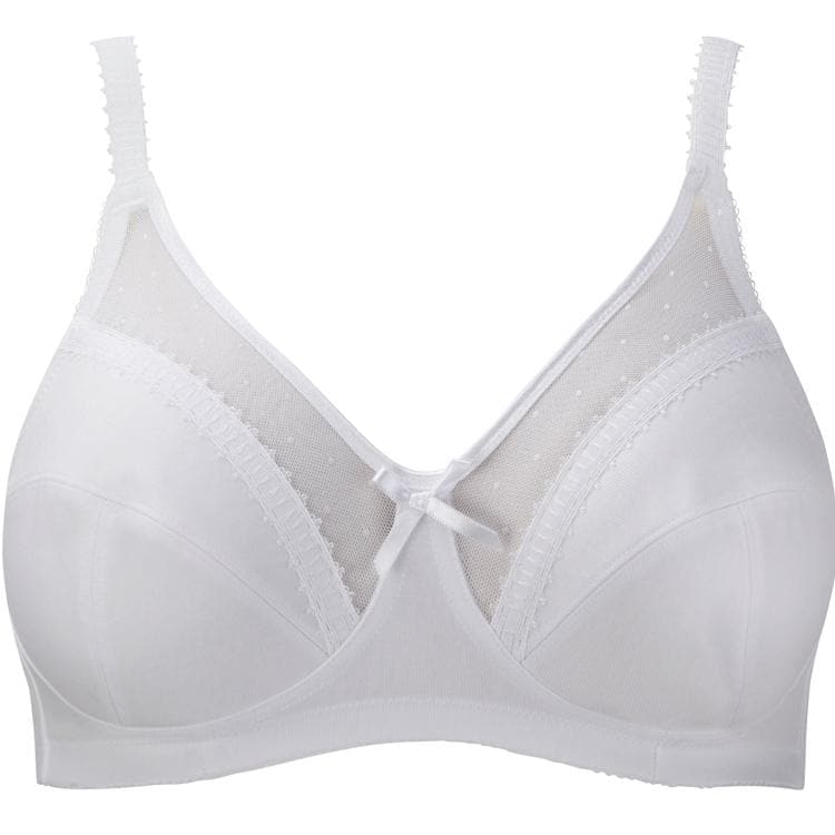 Royce Charlotte Support Non-Underwired Bra - White – Big Girls Don't ...