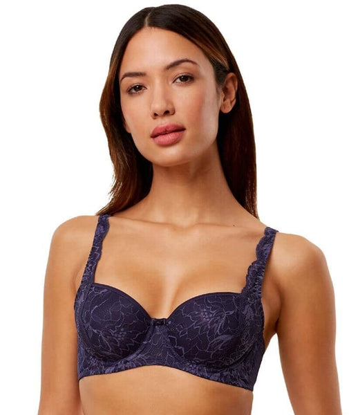 Buy Wacoal Women's Charming Illusion Non Padded Non Wired Full Cup Pack Of  2 Black Minimizer Bra online